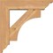 Ekena Millwork Westlake Traditional Smooth Bracket w/ Offset Brace, Western Red Cedar, 5 1/2"W x 20"D x 20"H BKT0604X20X20WTL01SWR - alternate 2